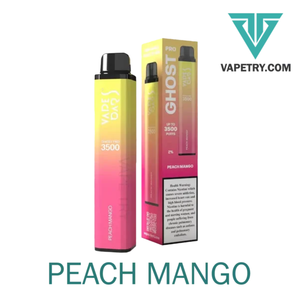 ghost pro 3500 puffs peach mango vape try in Dubai