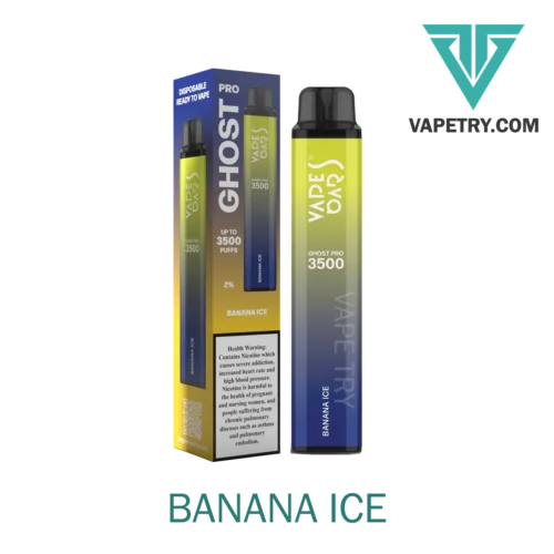 ghost pro 3500 puffs banana ice Vapetry