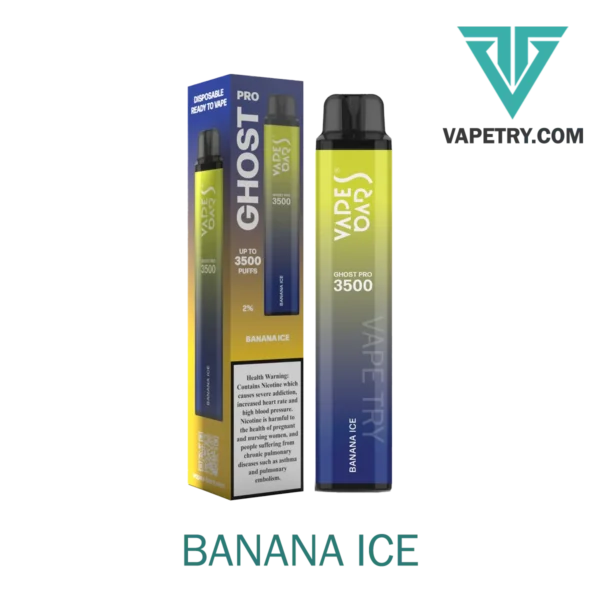 ghost pro 3500 puffs banana ice Vapetry