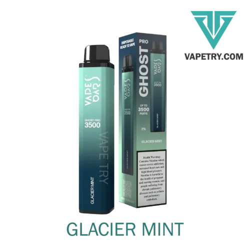 ghost pro 3500 puffs glacier mint vapetry