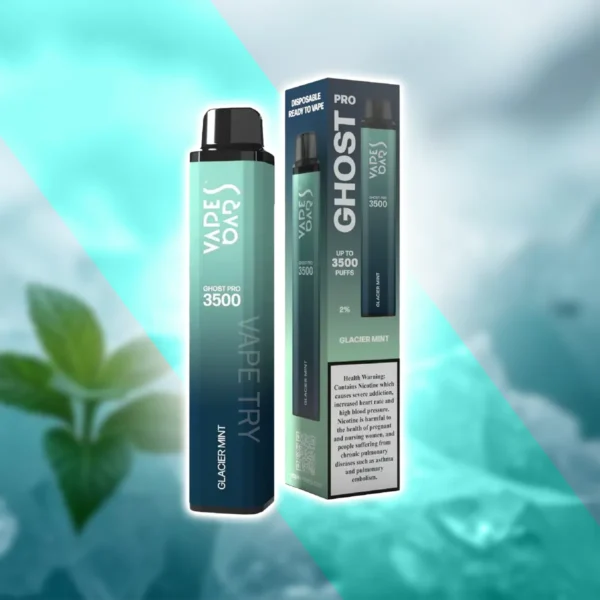 ghost pro 3500 puffs glacier mint vapetry Dubai