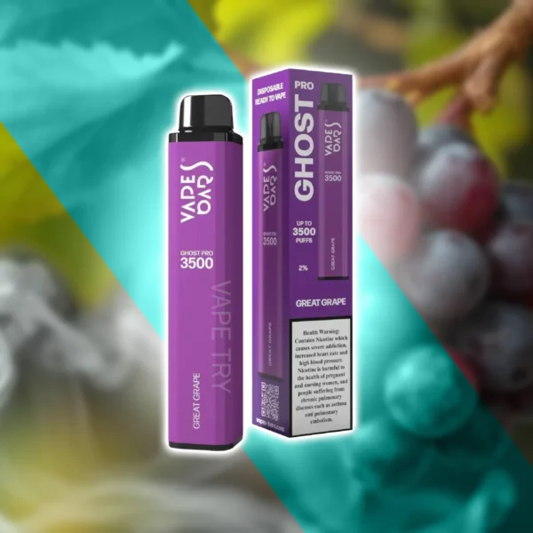ghost pro 3500 puffs great grape Vapetry Dubai