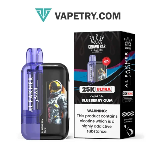 Crown Bar Al Fakher Ultra 25000 Puffs Blueberry Gum