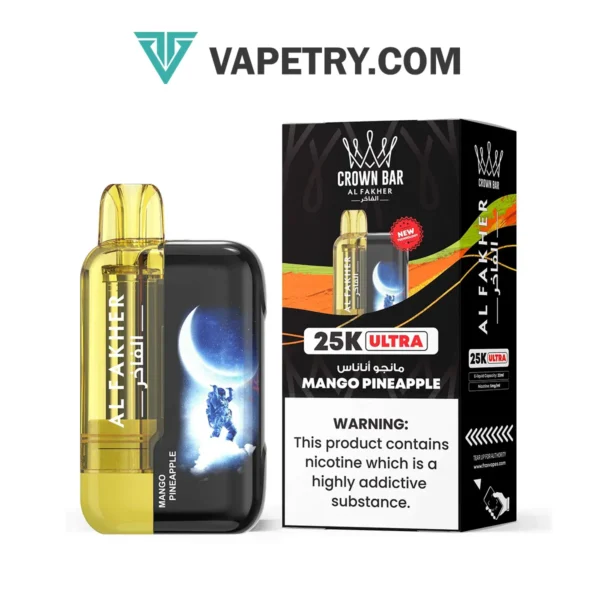 Crown Bar Al Fakher Ultra 25000 Puffs Mango Pineapple