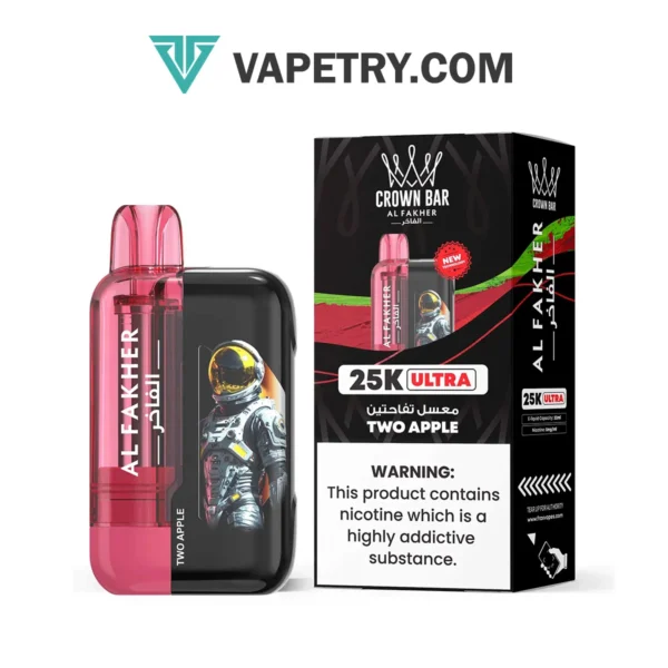 Al Fakher Ultra 25000 Puffs Two Apple