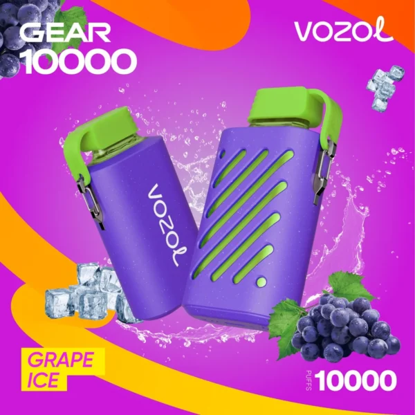 Vozol Gear 10000 Puffs Grape Ice Zero Nicotine in Dubai and UAE