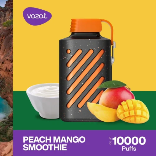 Vozol Gear 10000 Puffs Peach Mango Smoothie Zero Nicotine in Dubai And UAE